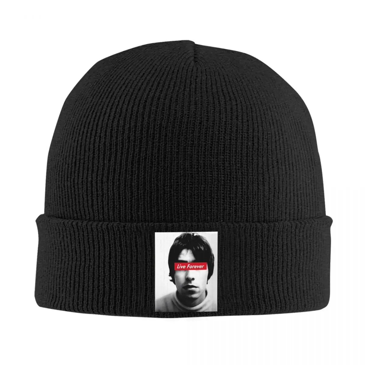 Oasised Live Forever Hats Autumn Winter Skullies Beanies Ski  Cap Female Male Bonnet