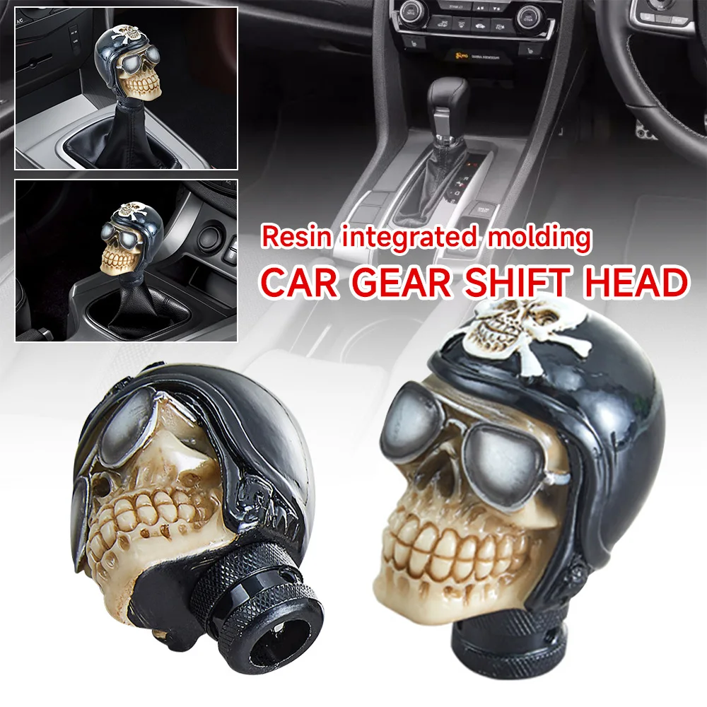 

Universal Car Gear Shift Knobs Skull Head Gear Manual Transmission Gear Shift Knob Shifter Lever Personality Modification