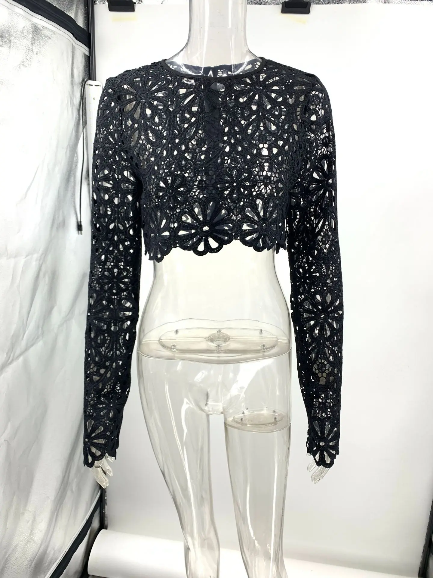 Weiß Elegante Stickerei Aushöhlen Strand Kleider Set Sexy Durchsichtig Crop Tops Lange Röcke Frauen Sets Sommer Frauen Outfits – Detail 7