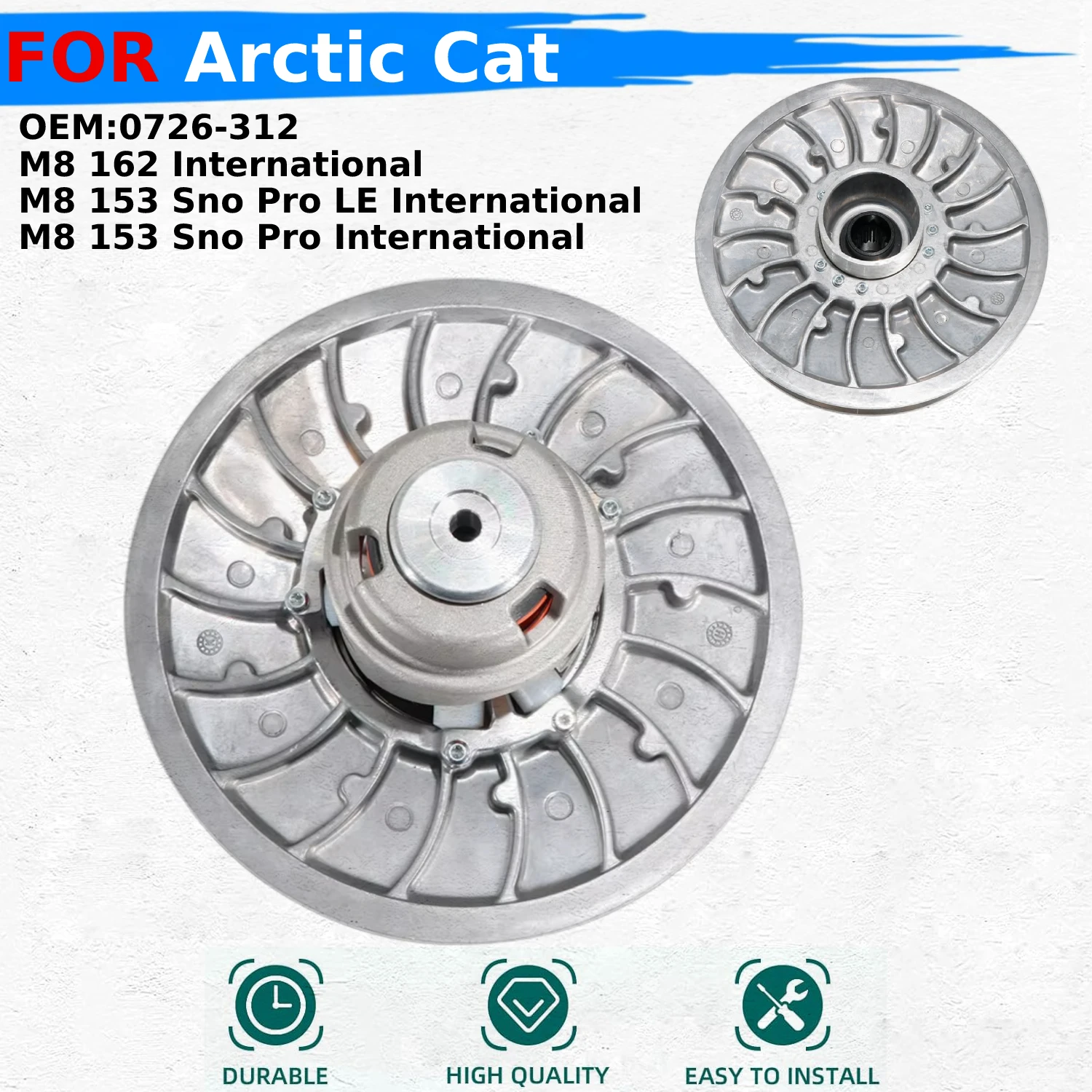 

Motorcycle Rear Primary Drive Clutch Drum OEM:0726-312 For MOTO Arctic Cat M8 162 International /M8 153 Sno Pro LE International