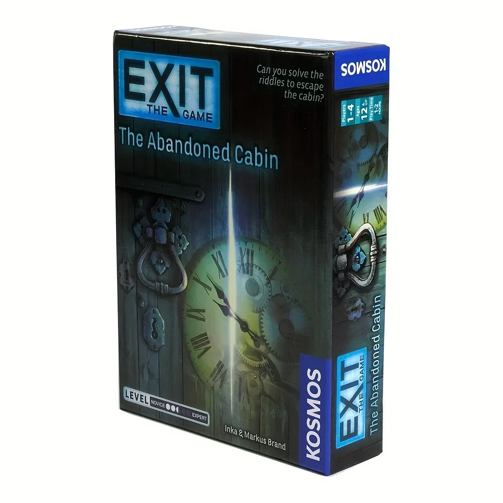 The Abandoned Cabin, Exit The Game For 1 To 4 Players Board Game, Family Party Entertainment Game Cards, gaming gift