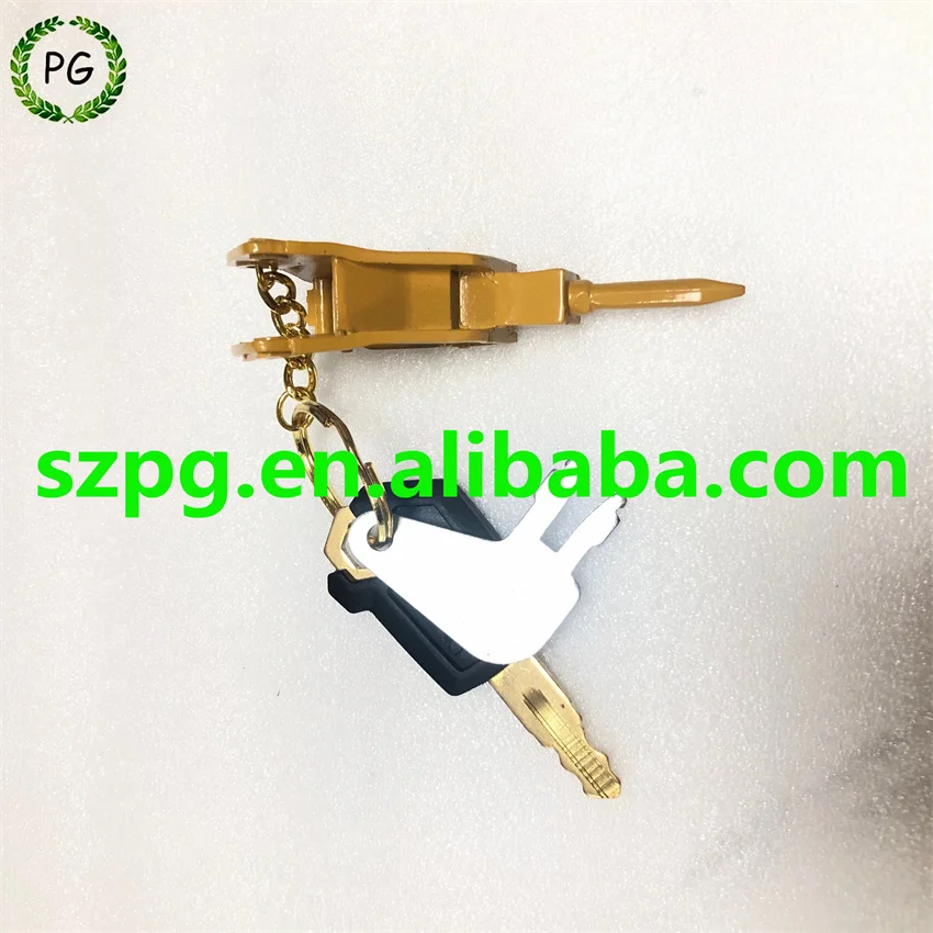 Excavator Hammer Breaker Key Chain With 8H5306 5P8500 Ignition Key for Caterpillar