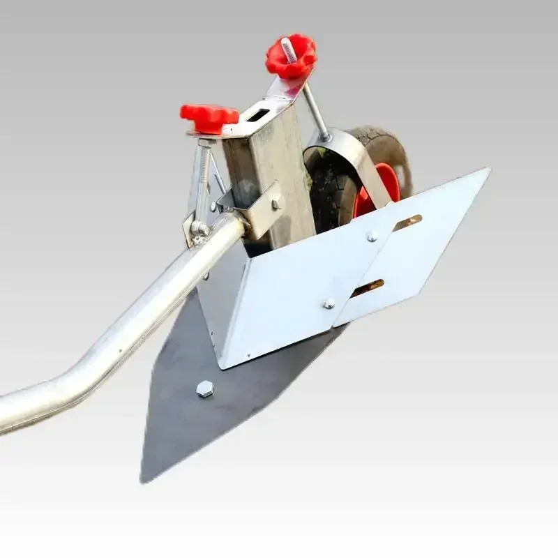 Manual Soil Ploughing Machine,   Agricultural Trencher Ridge Mill Micro Tiller Small Trenching Plow Household Cultivator