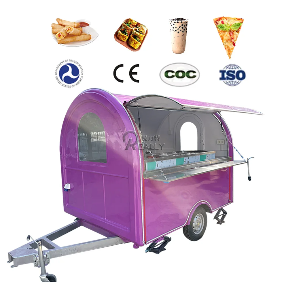 

2024 Mobile Bar Trailer Mobile Food Trailer Food Truck With CE USA Customized Fully Equipped Food Truck