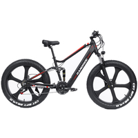 Electric bike randrid YX90M 1000W 48V 13.6AH Lithium Battery 26 Inch wide tires Electric bike 21 speed adult Ebike