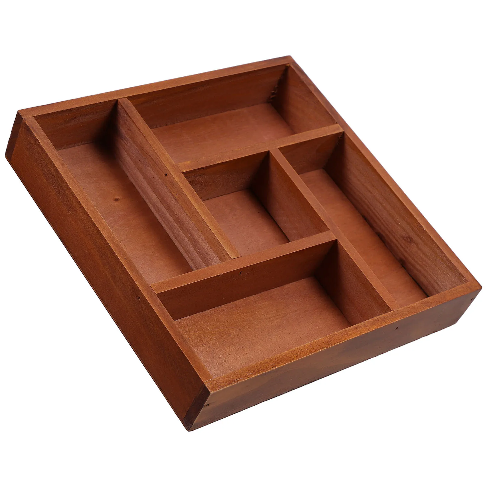 

Wooden Desk Drawer Organizer Vintage Distressed Desktop Storage Tray for Jewelry Makeup Vanity Organizer Wooden Organizers