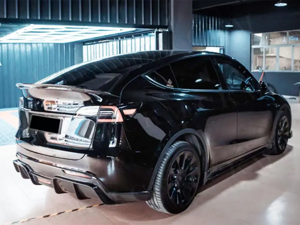 

Материал из углеродного волокна, боковой бампер, юбки, обвесы, чехлы, аксессуары для Tesla Model Y, автостайлинг