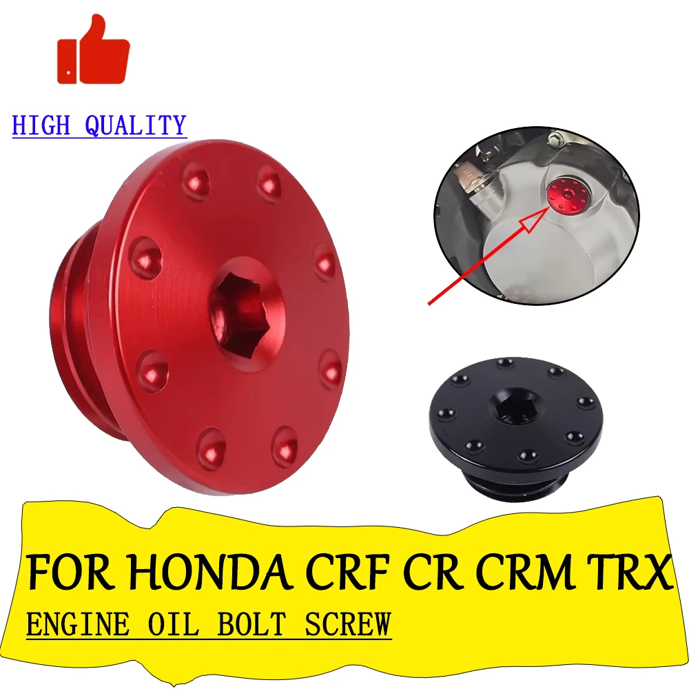 

Motorcycle CNC Engine Oil Filler Cap Oil Plug Screw For Honda CRF250L CRF250 RALLY CRF250R CRF450R CRF1000L CRF 250L Accessories