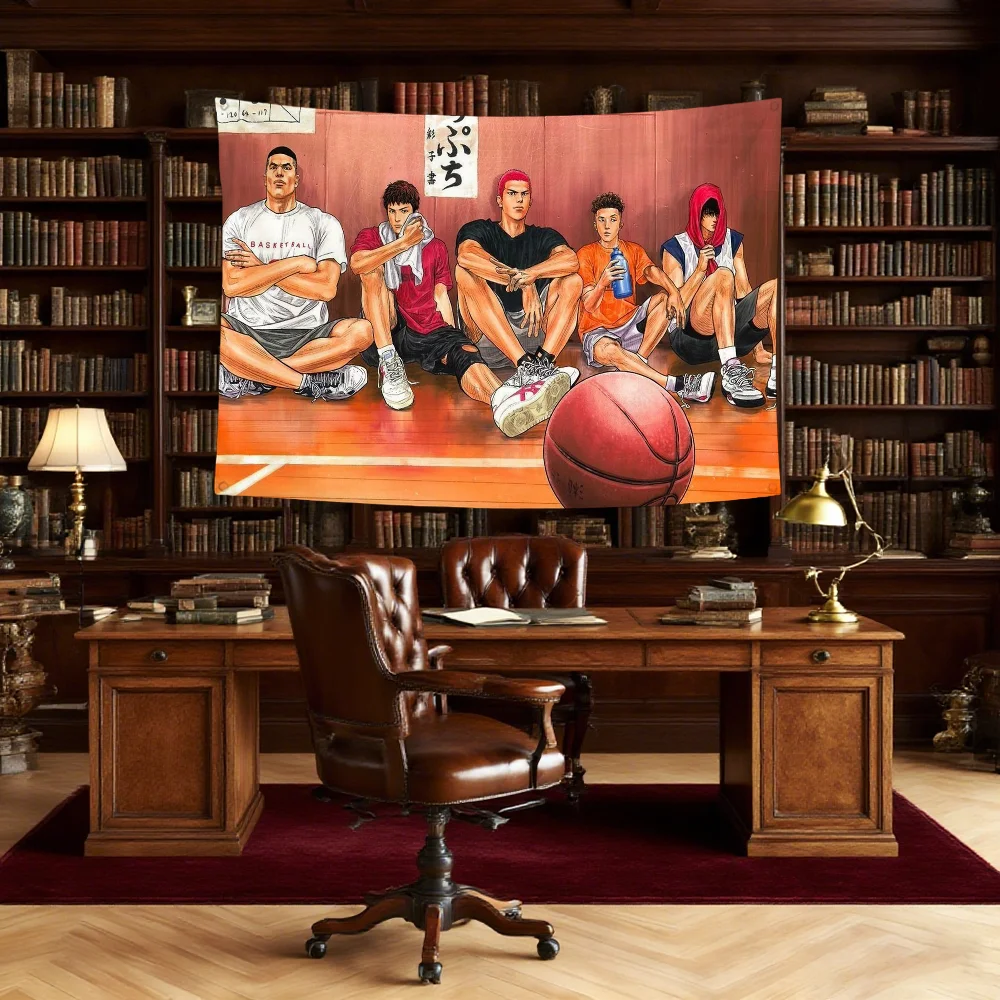 S-SlamS Basketball Anime Flag Durable Outdoor Indoor Patio Festive Decoration Classic Design Pole Wall Room Banner