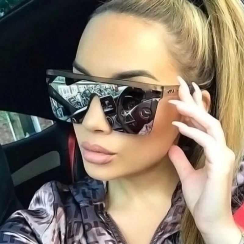 Fashion Oversized Square Brand Sunglasses Women Unisex Sun Protection Sun Glasses Summer Outdoor UV400 Man Eyewear image 2