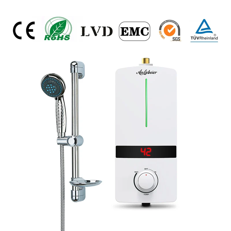 110v Small Tankless Instant Hot Water Wash 220v Electric Water Heater Without Tank Instant Shower Heater