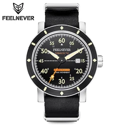 2024 NEW FeelNever Top Band 8215 Professional 50Bar Outdoor Sports Men Automatic Mechanical Watches Sapphire Diving reloj hombre