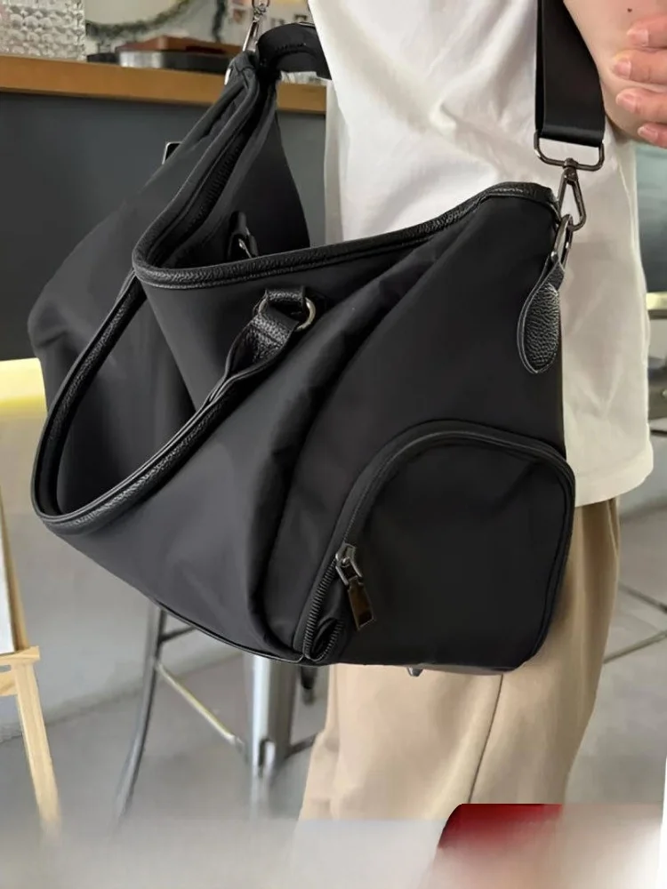 soft-shoulder-bag-unisex-travel-sports-fitness-crossbody-handbag-oxford-cloth-material-no-pull-rod-summer-2025