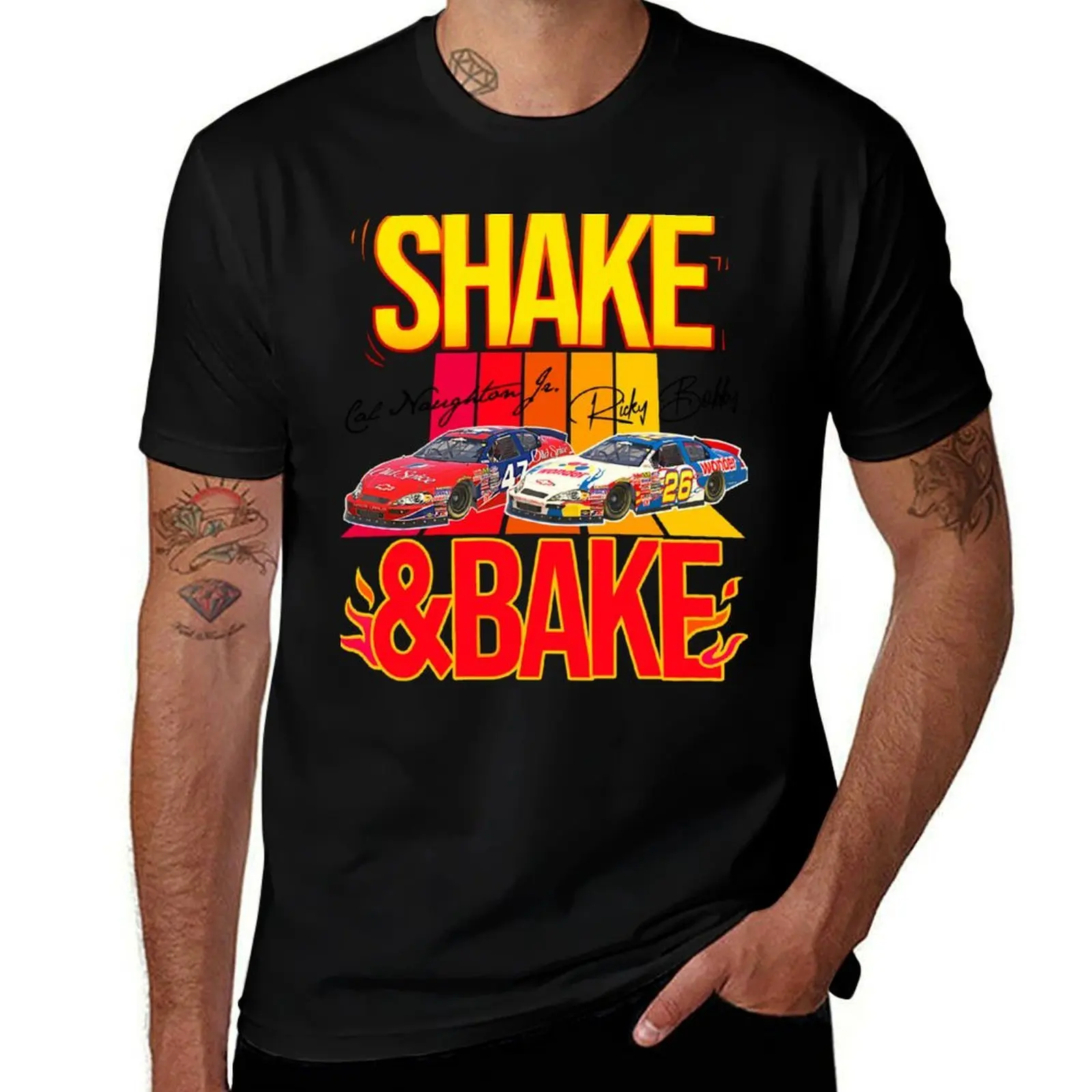 Shake & Bake - Talladega Nights T-Shirt Worker Basic Short Sleeve Tee