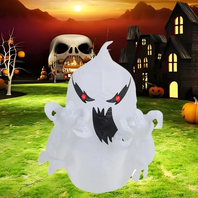 3.4ft brinquedos infláveis fantasma decorações de halloween explodir modelo de terror modelo de festa jardim pátio caminho decorações brilhantes