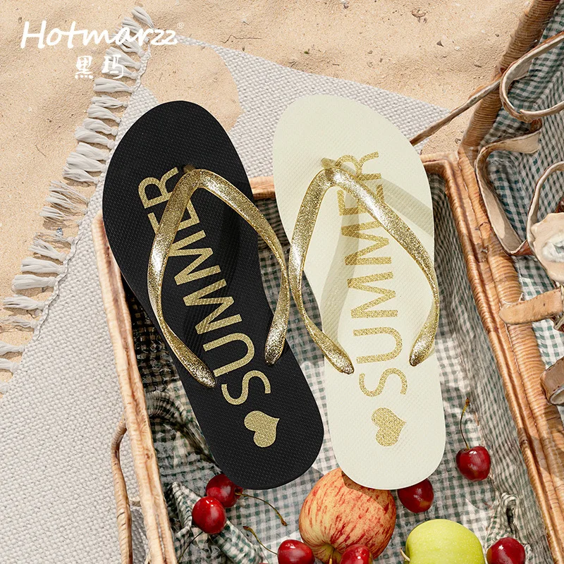 

Custom.Hotmarzz Black Horse Women's Non-Slip Flip-Flops Toe Post Home Slippers Shopping Slippers PE Slippers