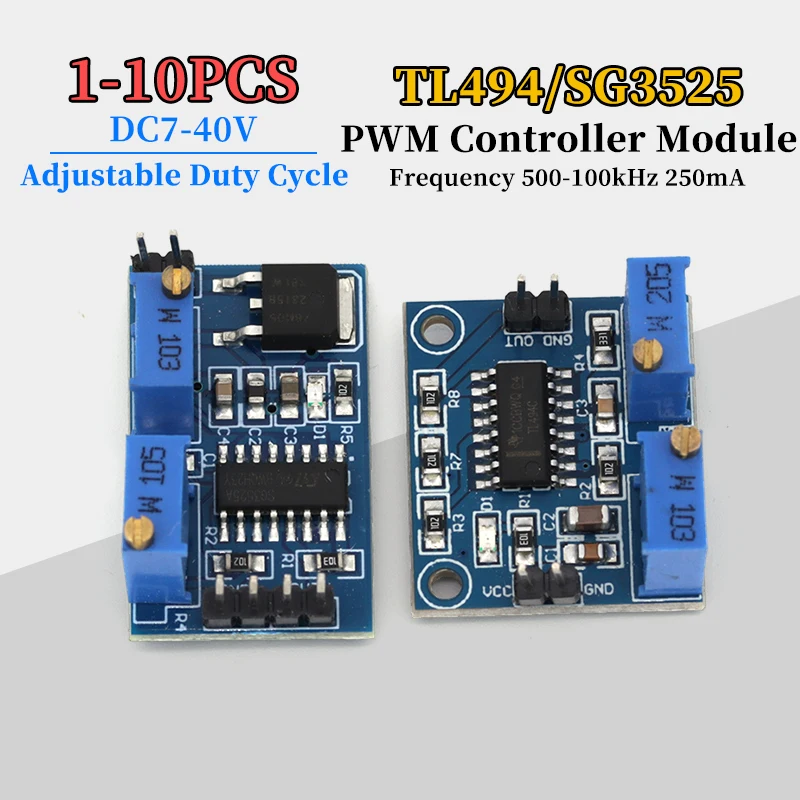 1-10PCS TL494 / SG3525 PWM Controller Module 5V Adjustable Frequency 500-100kHz 250mA