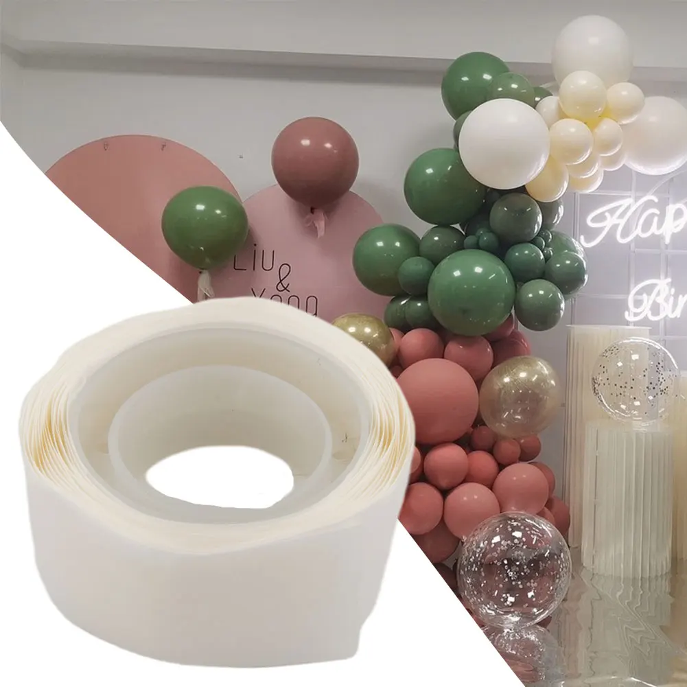 ~1 rotolo fronte-retro ~ Punti adesivi trasparenti ~ Adesivo per palloncini rimovibile ~ Colla a nastro per artigianato fai da te ~ Decorazioni per feste di compleanno di nozze