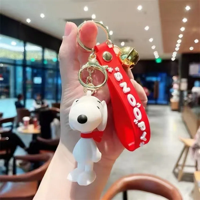 Snoopy Sleutelhanger Schooltas Charm Siliconen Tas Hanger Prachtige Kawaii Siliconen Portemonnee Charm Anti-Verlies Ornament Leuke Meisjes Gift