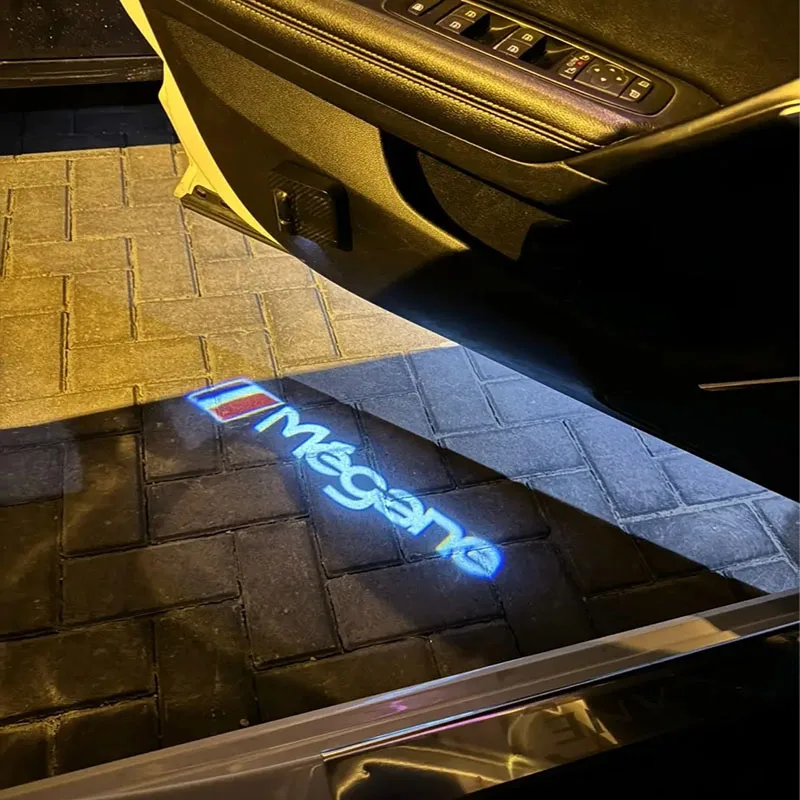 LED Car Door Logo Light Projector Laser Ghost Shadow Welcome Lamps For Renault Megane Scenic Twnigo Twingo Captur Car Decoration