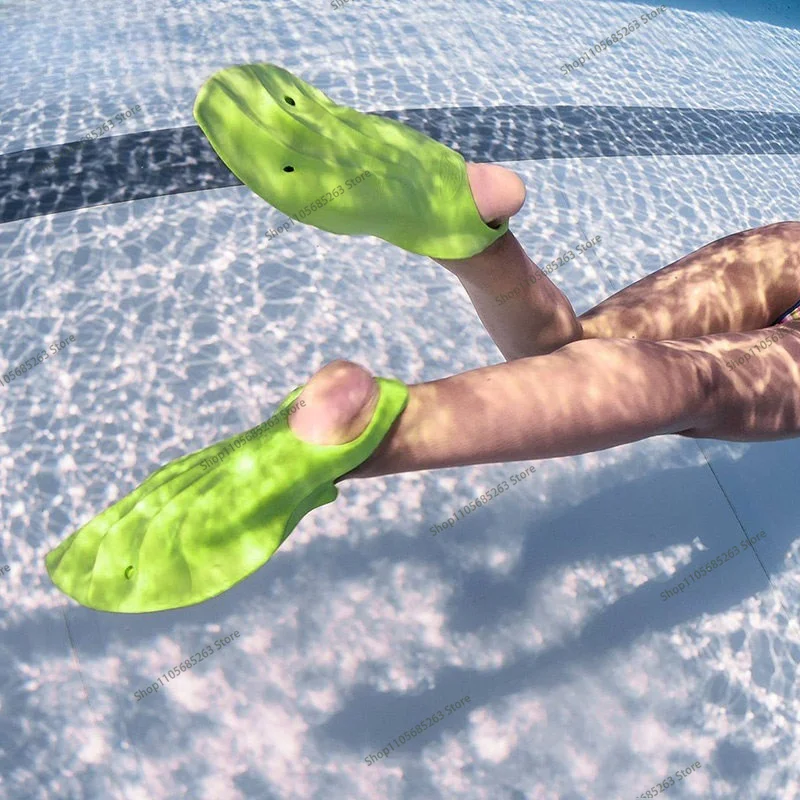 Professional Training Swimming Fins Flexible Soft Comfort Adult Snorkeling Foot Flipper Diving Fins new 1 piece