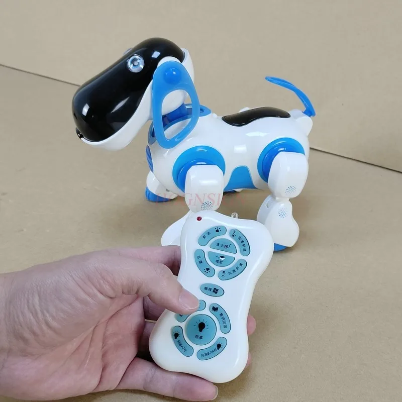 Brinquedos educativos inteligentes cão eletrônico remoto elétrico para robô inteligente brinquedo pronto para ir modelo animal estudante presente filme tv