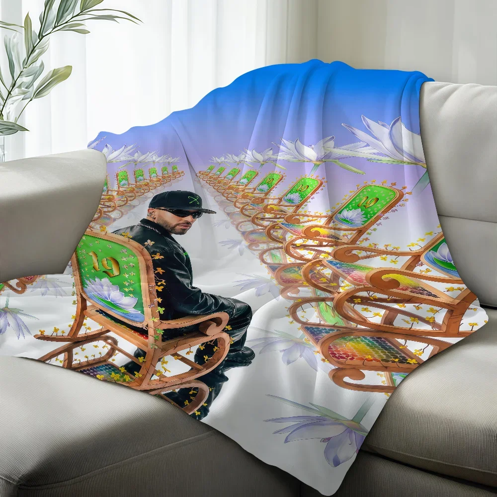 Singer F-Feid El Club De Las 19 Flores Blanket Suitable For Sofas Beds Offices Cars Outdoor Travel Ideal Gift For Friends Family