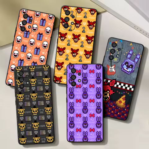 Fnaf Five-nights-At-Freddys Case for Samsung Galaxy A15 A53 A16 A55 A12 A32 A21s A54 A33 A34 A24 A51 A71 A52 A22 TPU Phone Cover