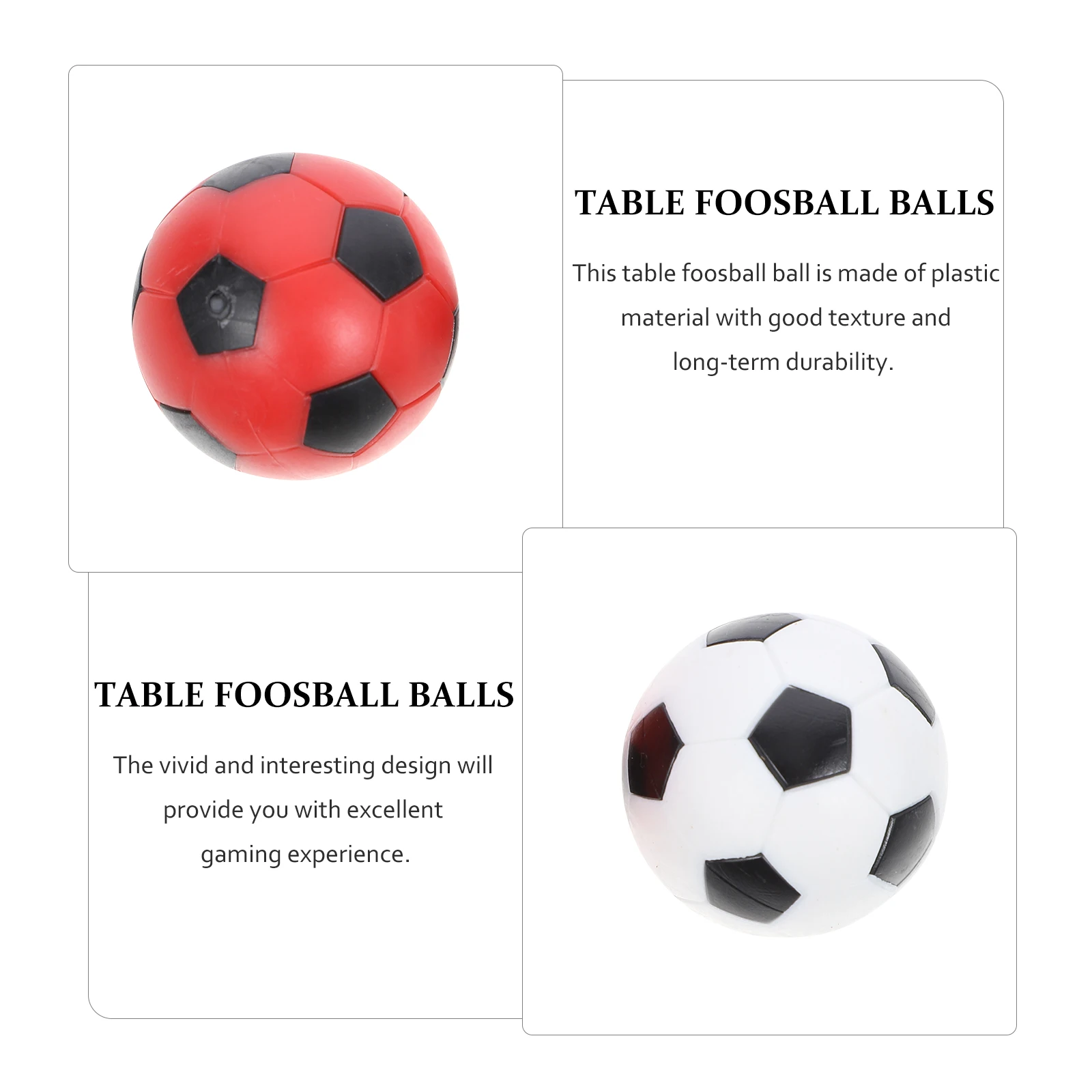 

12 Pcs Mini Football Replacement Balls Kids Soccer Table Game Plastic Durable Storage Fun Accessories Table Foosball