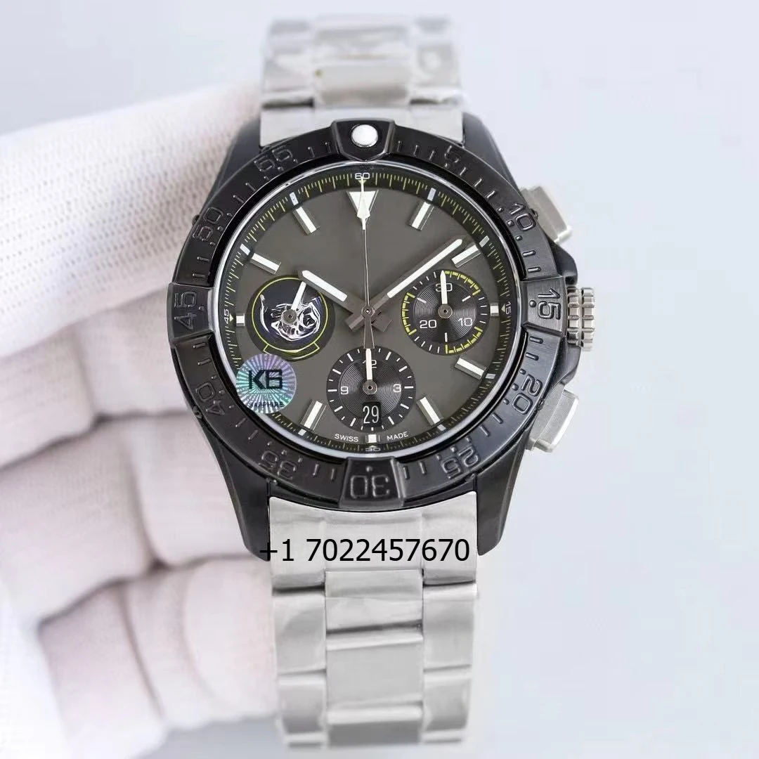 

Limited Edition Luxury High-quality 44mm Sports Diving Stainless Steel Strap Chronograph Date Automatic Mechanical Watch for Men
