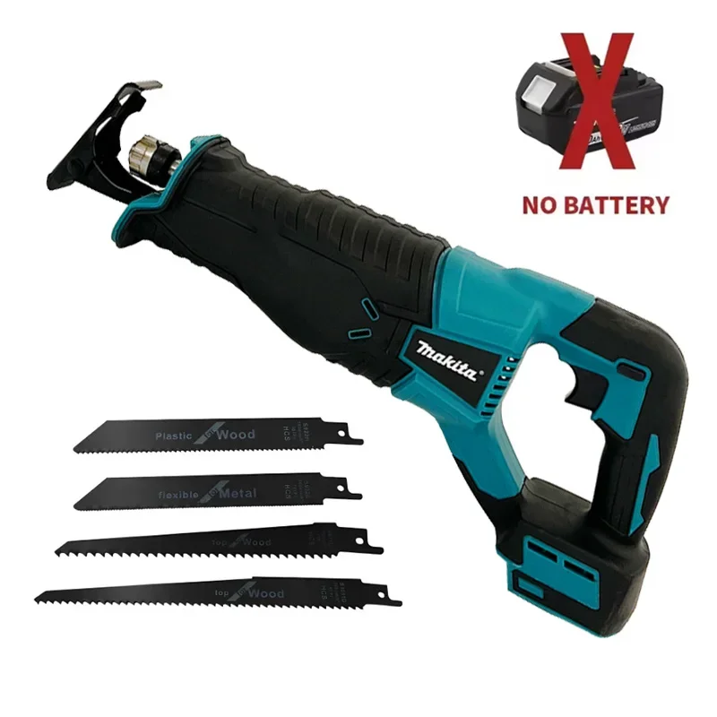 Makita Borstelloze Reciprozaag Reciprozaag Draagbare Draadloze Power Tools Met 4 Stuks Zaagbladen Voor 20V 18V batterij