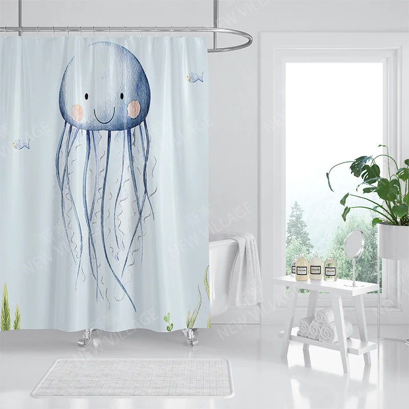 Waterproof fabric shower curtain Bathroom curtain accessories 180x200 Bath curtain for shower 240*200 nordic boho decor 240x200