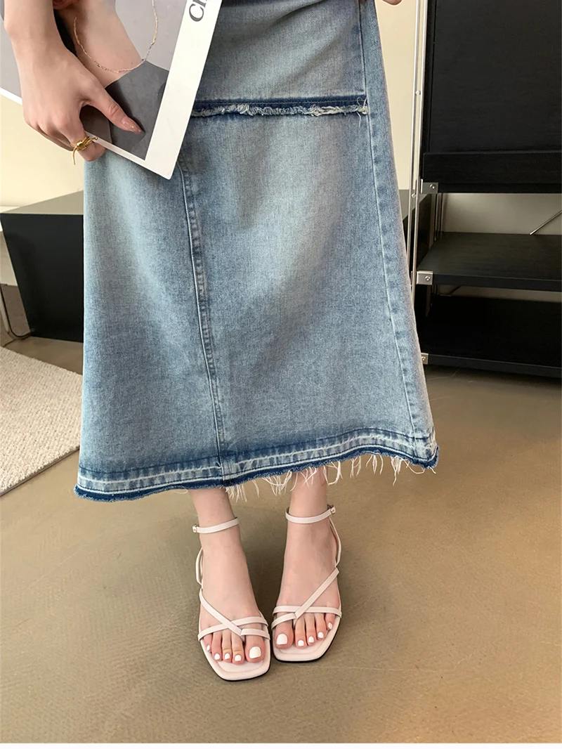 

Fashion Elegant Narrow Band Clip Toe Shoes Ladies Comfort Flats Beach Sandalias Summer Gladiator Women Sandals