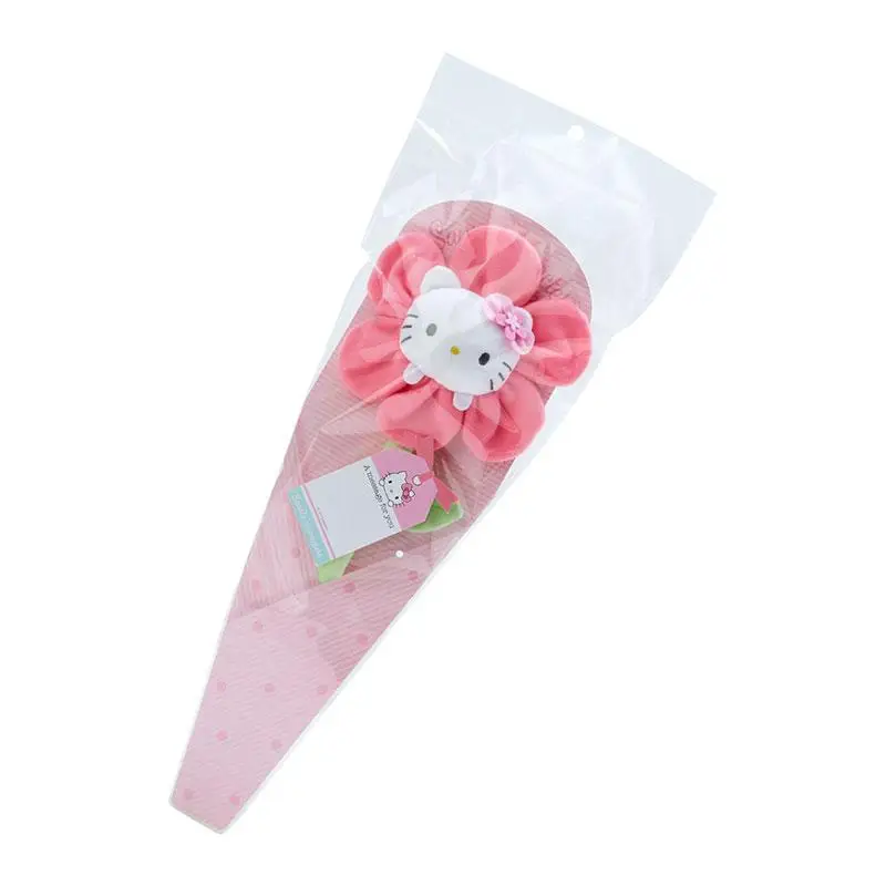 Japan Sanrio Plush Flower Pendant Melody Cinnamoroll Kitty Cogimyun Usahana Wish Me Mell Hanging Decoration Bouquet Anime Dolls