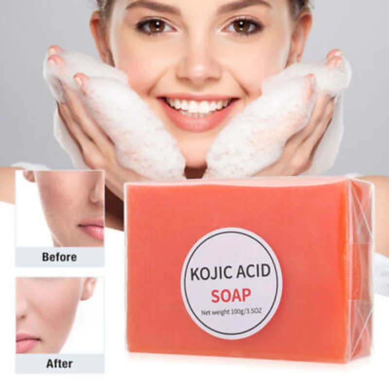 

Original Dark Black Skin Lightening Kojic Soap Acid Whitening Soap Acid Glycerin Brighten Face Body Skin Bleaching Soap