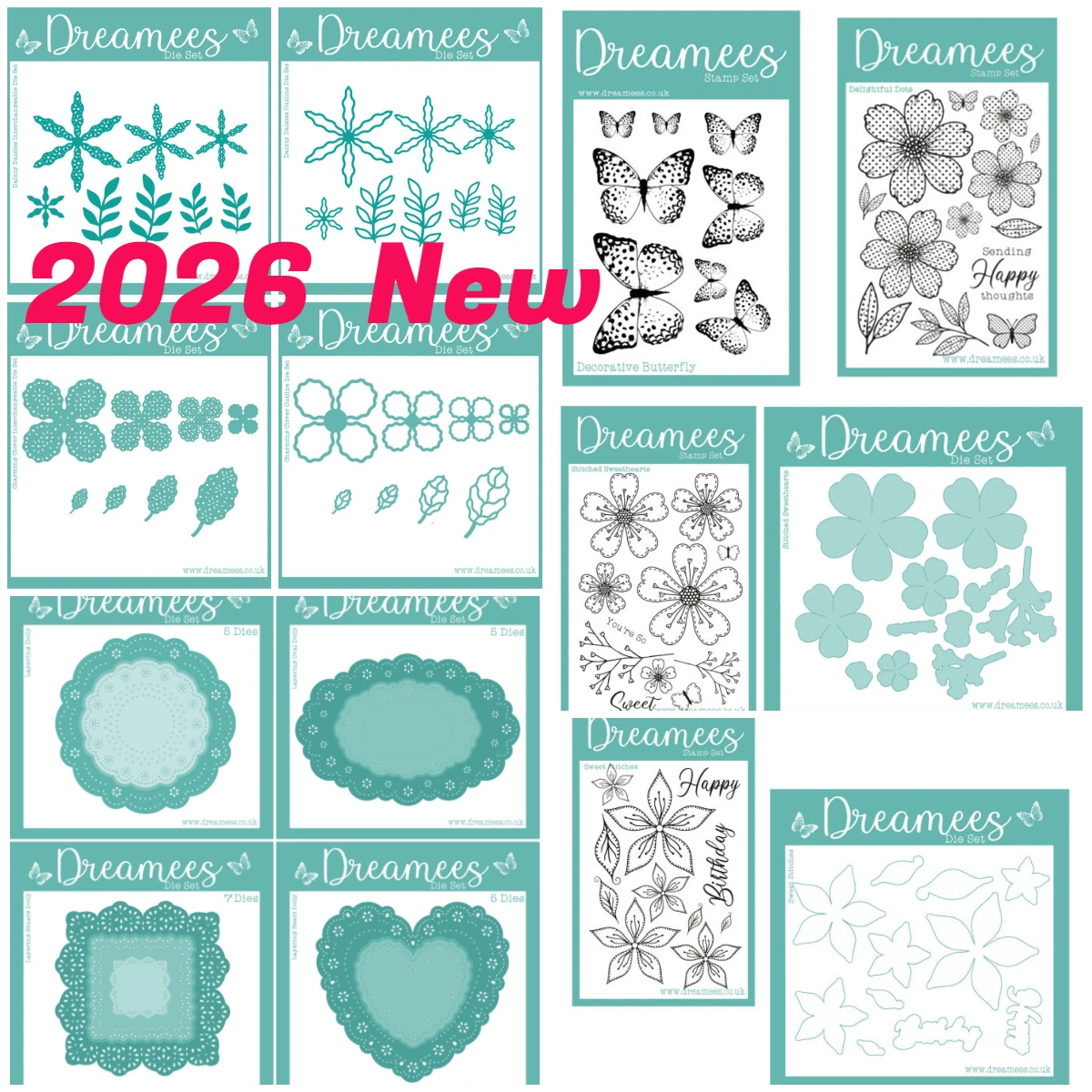 

Stitched Sweethearts Sweet Stitch Metal Cutting Dies For DIY Craft Making Decoration Greeting Stencil Paper Card Scrapbooking