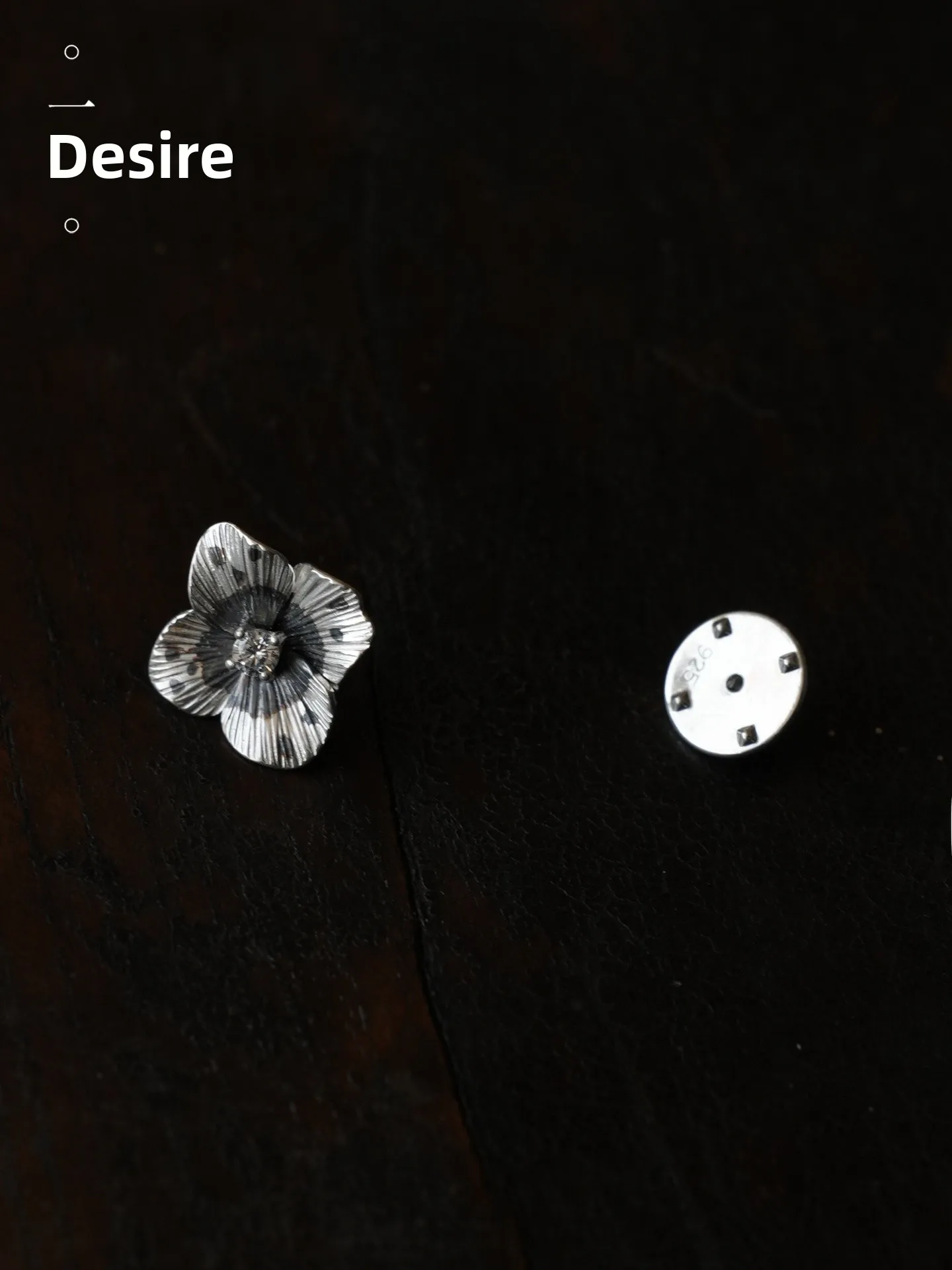 

Handmade 925 Pure Silver Flower Brooch Pin Women's Artistic Fashion Accessory Versatile Artisanal Gift YIYU Original Design