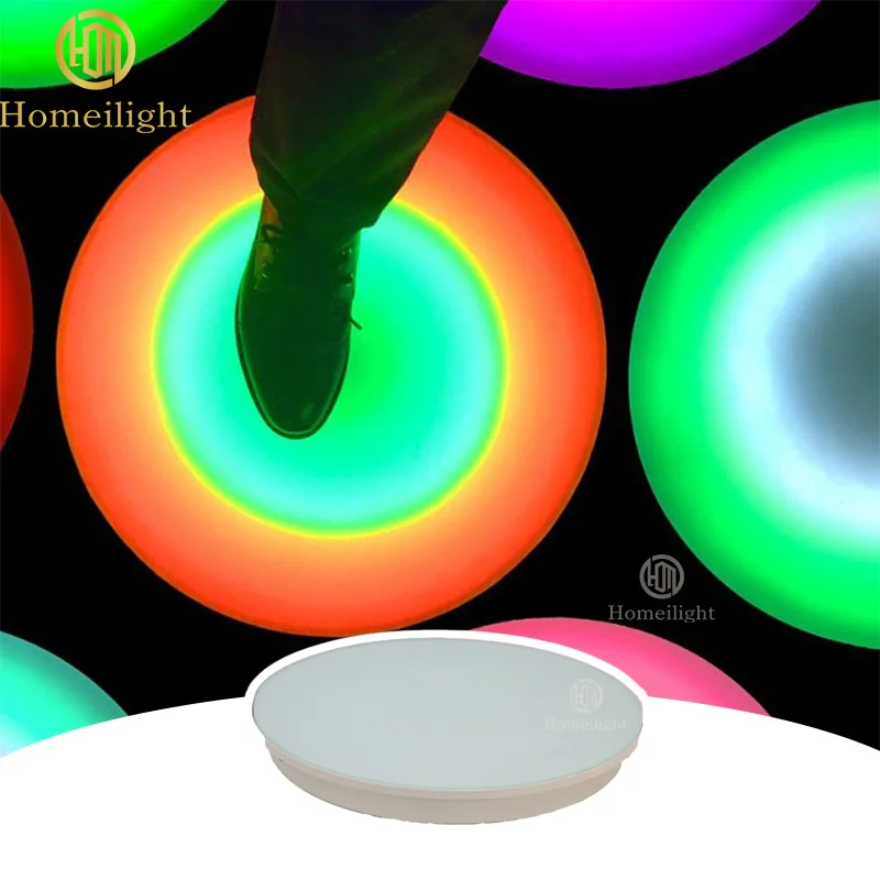 

Newest Pressure Sensing Game Floor Tile Colorful LED Interactive Floor Dance Floor LED for Music Park Event