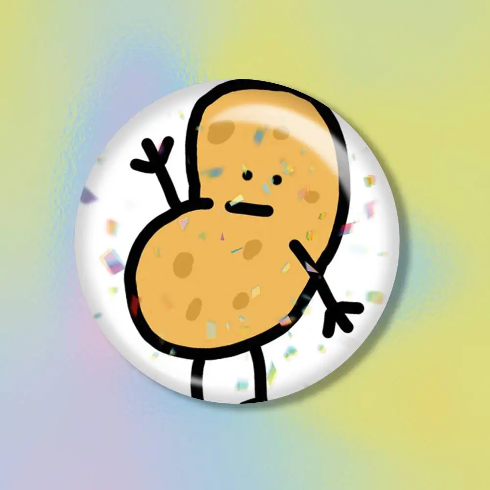 Cute Little Potato  Tin badges in 25/32/44/58/75mm, brooch pins for accessories & gifts,Souvenir.
