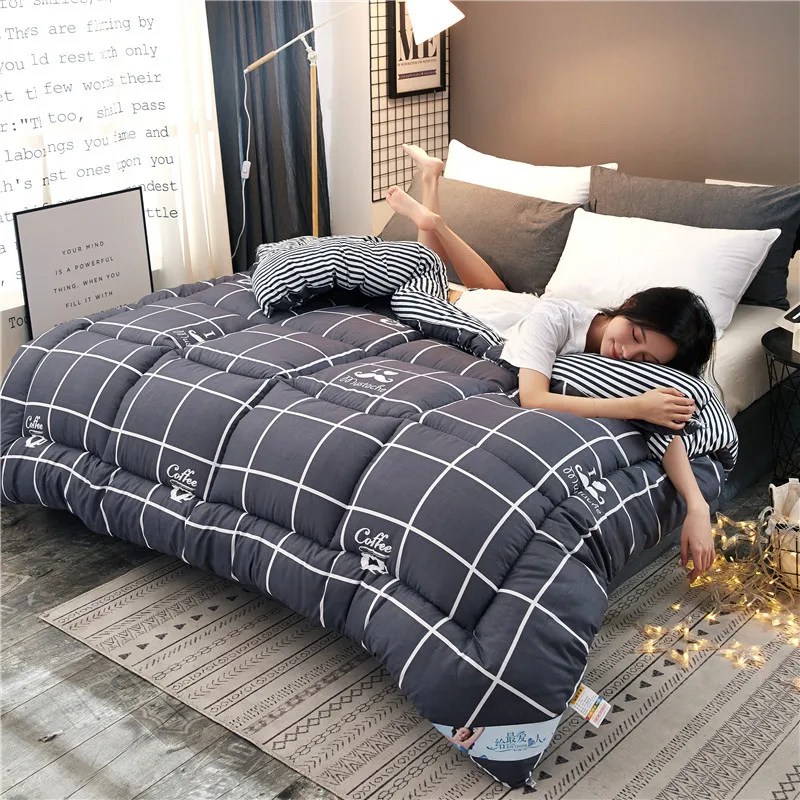 Spring and autumn quilts thickened winter keep warm in autumn and winter, Single double student four seasons dormitory blanket