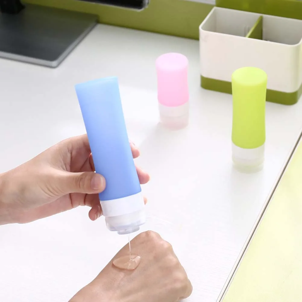 

Silica Gel Bottle Travel Bottles for Toiletries Liquid Containers Shampoo Dispenser Filling