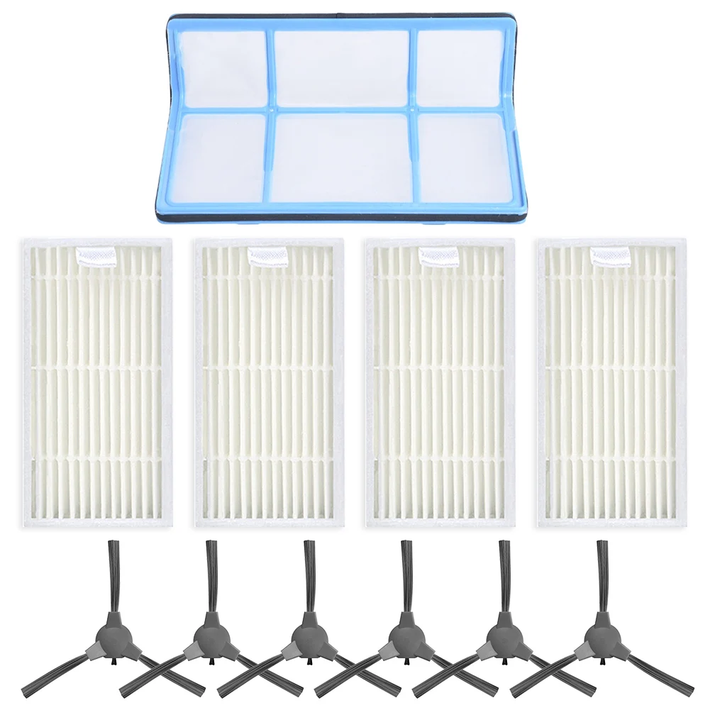 Innovative Design Replacement Parts Set Featuring Filters & Side Brushes Compatible with For Erabros RS1 Model