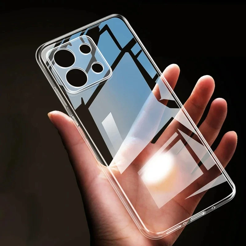 Ultra-Thin Silicone Clear Soft Case For Xiaomi Redmi Note 14 13 12 Pro Plus Pro+ 13c 12c 11a 4g 5g Transparent Back Cover Shell