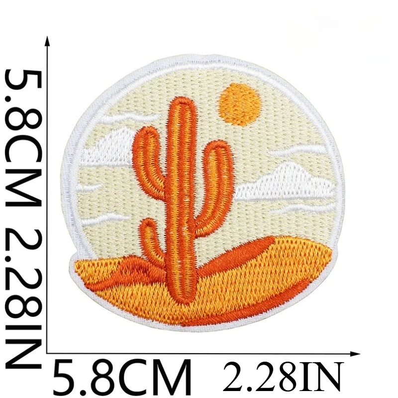 Pegatina de tela bordada con cuerda de cáñamo, bolsa vaquera occidental de cazador de recompensas, decoración, etiqueta bordada por ordenador, planchado con cabeza de vaca