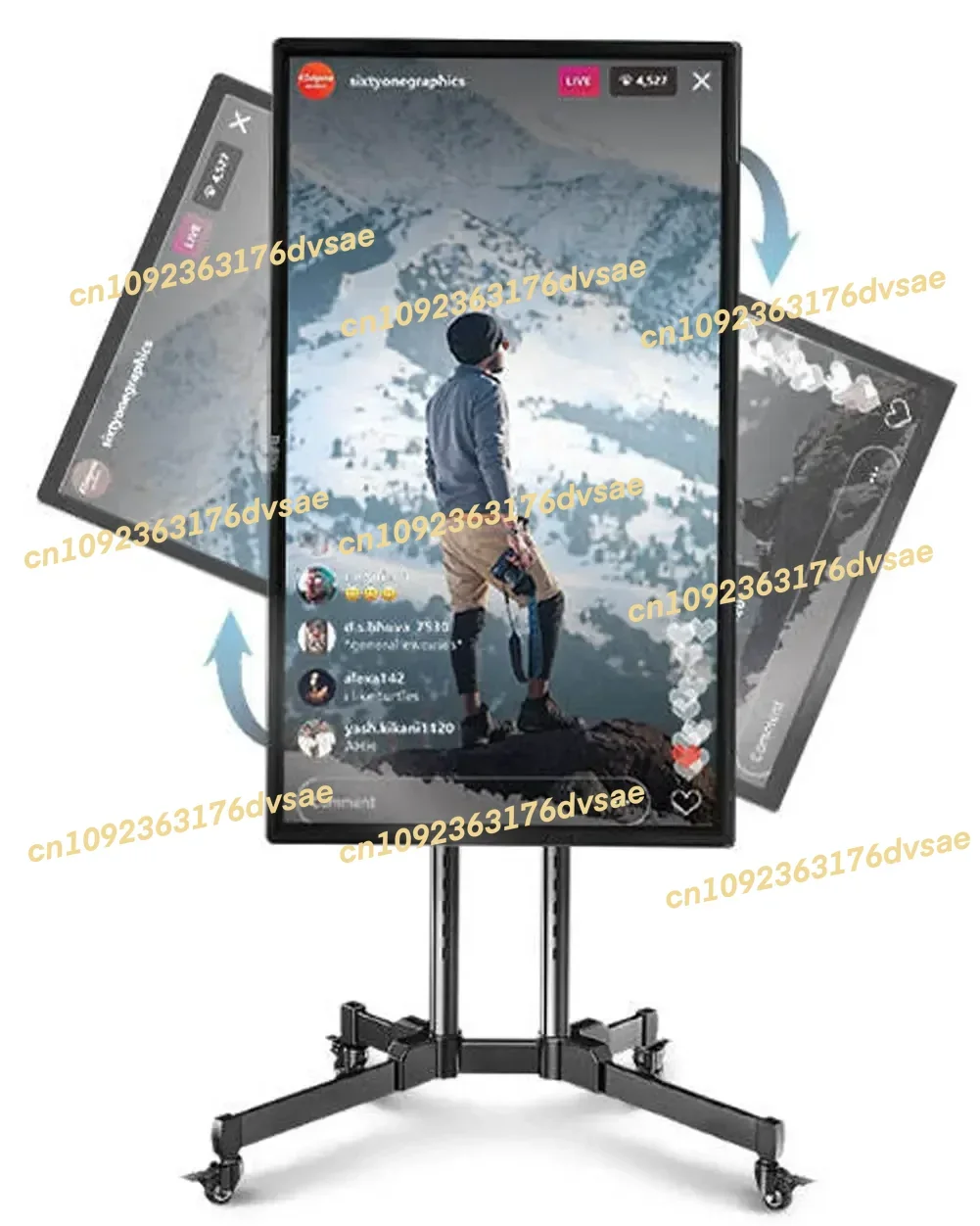 Peralatan Streaming Langsung Cerdas Prosesor Berenergi Tinggi Teleprompter Lampu Video Siaran Kamera Hd Tiktok BARU