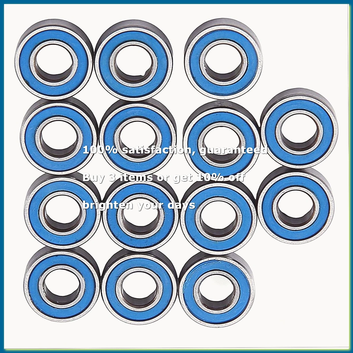 ●14Pcs Sealed Bearing Kit for DT-02 DT-03 DT02 DT03 RC Car Upgrade Parts Accessories-ROWI