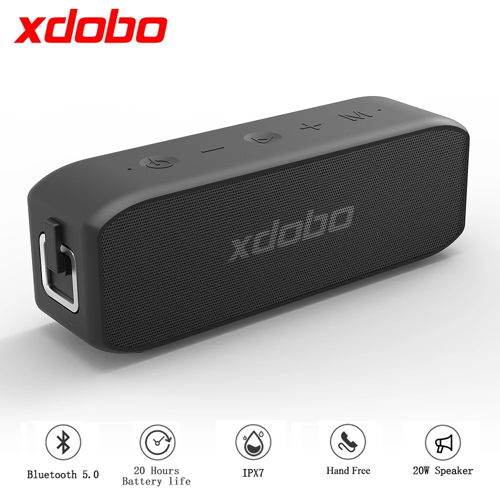 Bluetooth-динамик XDOBO, 20 Вт, IPX7, водонепроницаемый