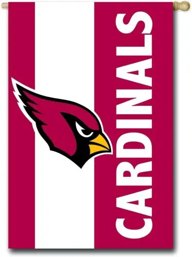 Arizona Cardinals Stitched Logo Garden Flag 12.5 x 18 Team Sports America