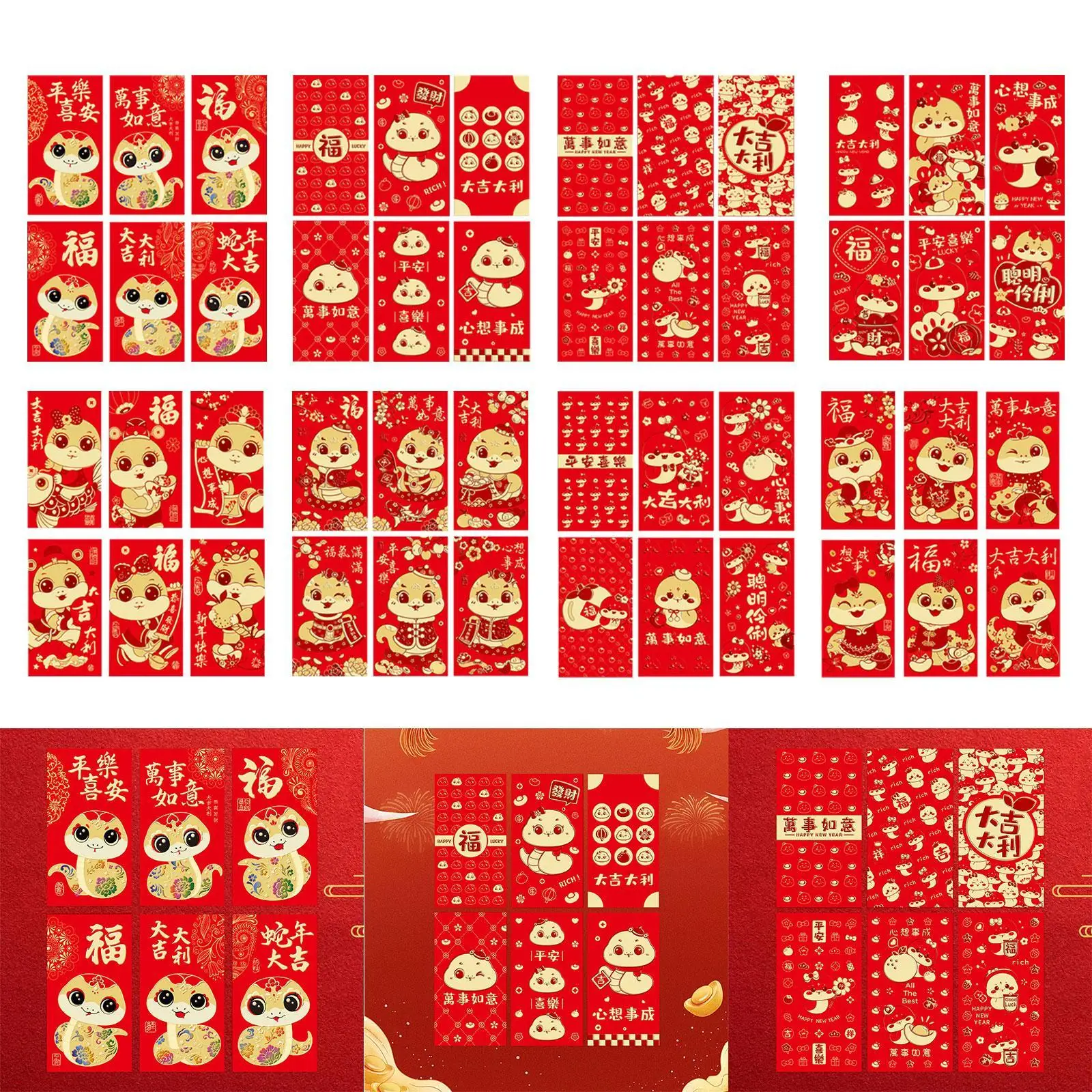 6-шт-красных-конвертов-для-китайского-Нового-года-2025-года-Год-Змеи-подарочные-пакеты-красные-денежные-конверты-Хунбао