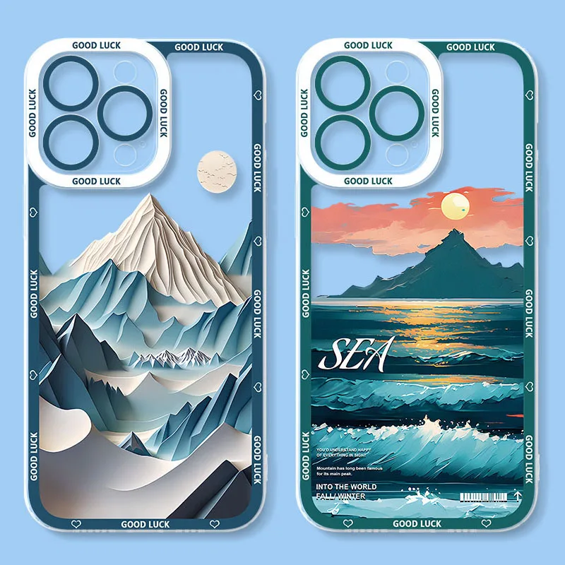 Beautiful Landscape Phone Case for OnePlus 8 8T 9 10 Pro 11 9R 9RT Nord Ace 2 2V One Plus 1+9R 1+8T 1+10Pro 1+11 1+Ace2 Cover